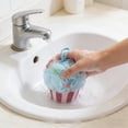 thumbnail image 4 of Shipiny Summer Swimming Pool Ice Cream Cake Bath Sponge, Shower Loofah Sponge, Exfoliating Body Scrubber, Soft Mesh Sponge for Daily Bathing., Blue, 4 of 5