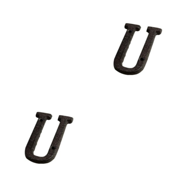 Transemion Durable And Rustproof Metal House Number Plaque For Stylish Door Decoration B17--U 2Set