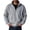 03#Gray, variant on Casual Sports Pullover for Men with Quarter Zip Stand Collar Long Sleeve Fleece Sweatshirt Solid Color Everyday Style