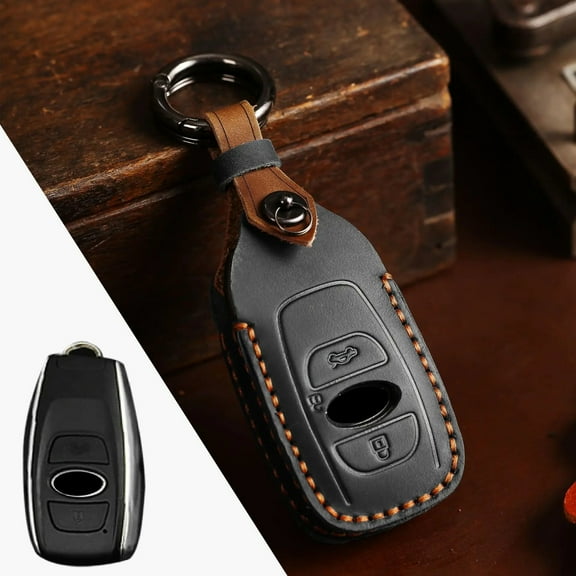 Fashion Leather Key Holder For Subaru Key Holder Forester Outback Legacy Leather Car Keychain
