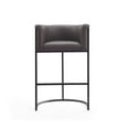 Ceets Leather Contemporary Cosmopolitan Bar Stool Pebble Grey Grey