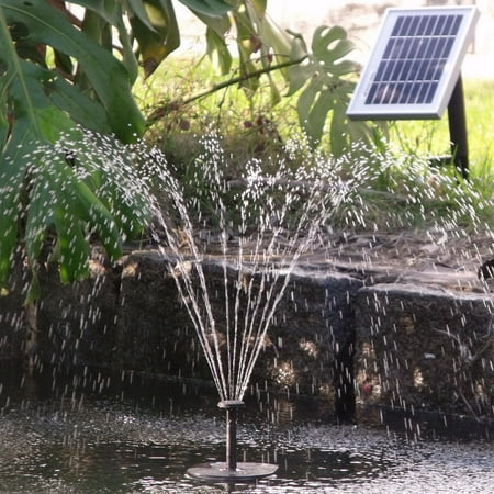 - Sunnydaze Solar Powered Water Pump and Panel Kit with 36-Inch Lift, Use for Outdoor Fountain, Bird Bath, or Pond, 66 GPH