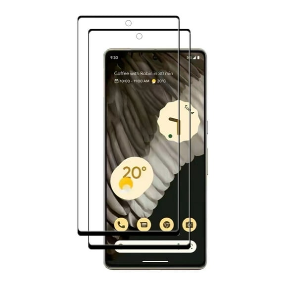 AISELAN [2 Pcs] Black Anti-Scratch Easy Installation Tempered Glass Screen Protector for Google Pixel 7 Pro 2022