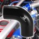 thumbnail image 2 of 51mm 2" ID 90 Grado Coche Siliciona Manguera Acoplador Intercooler Tubo Rojo, 2 of 6
