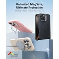 thumbnail image 4 of Étui pour iPhone 16 Pro, Étui en Silicone avec Support, Compatible avec MagSafe, Protection de Qualité Militaire, Support de Caméra Intégré, Étui Magnétique pour iPhone 16 Pro, Série Cloud, Rose, 4 of 4
