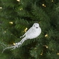 thumbnail image 2 of Northlight Sequined Bird Christmas Clip-on Ornament - 7.5" - White, 2 of 5