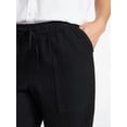 thumbnail image 5 of Time and Tru Women's Tapered Linen Blend Pants, Sizes XS-XXXL, 5 of 6