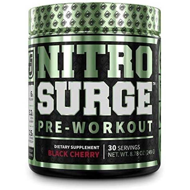 Nitrosurge Pre Workout Powder Endless Energy Instant Strength Gains Clear Focus Intense Pumps 30 Servings Cherry Limeade Walmart Com