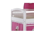 thumbnail image 5 of Alaterre Furniture Addison White Junior Loft Bed, Pink and White Tent and Playhouse with White Trim, 5 of 5