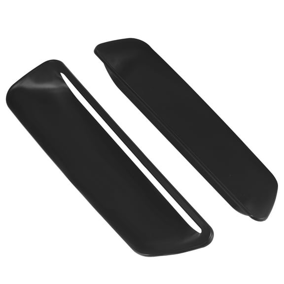 Pair ABS Front Engine Hood Air Conditioner Air Outlet Cover Trim Black for Dodge Challenger 2015-2020