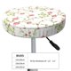 thumbnail image 4 of Balery Roses Flowers Fundas de asiento para taburete de bar redondo de tela de terciopelo ajustables que protegen de arañazos y manchas para sillas de 14 a 17 pulgadas.-14 inch, 4 of 7