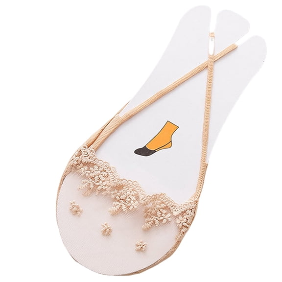 VJGBEGW Women No Show Socks Ultra Low Cut Liner Socks Sling Back Toe Topper Sock Half Covers for Heels Dress Sneakers