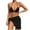 Black, variant on Womens Bathing Suits Xunlbb Women's Solid Swimwear Sling Three-piece Sets Split Swimsuit Set Swim Top with Shorts