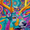 Mushroom, variant on Psychedelic Mushroom Forest Bar Gaming Wall Art