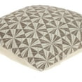 thumbnail image 6 of Parkland Collection Dorri 16x16" Geometric Cotton Throw Pillow in Beige/Brown, 6 of 8