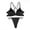 Black, variant on JGTDBPO Front Closure Bras For Women Wireless Lace Beauty Back Solid Strap Wrap Plus Size Bra Gathered Together Breathable Comfortable Brassiere Bra Minimizer Extra-Elastic Bra Everyday Bra Suit