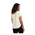 thumbnail image 2 of MERCER+METTLE Women's Stretch Crepe Crew | Lightweight Short Sleeve Top for Women, Dressy T-Shirt for Work & Casual Wear - Ivory Chiffon 4XL, 2 of 4