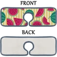thumbnail image 6 of 3Pcs SKYSONIC Faucet Absorbent MatWatermelons On Stripes Washable Counter Drying Pads Behind Faucet, 6 of 7