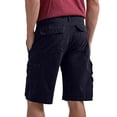 thumbnail image 5 of GrmtClth Men's Cargo Shorts Dual Stack Flap Side Pocket Button Fly Loose Casual Washed Cotton Lightweight Outdoor Walking Daily Summer Workout Apparel Navy 3XL, 5 of 7