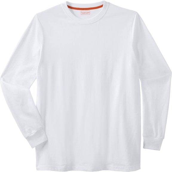 Boulder Creek By Kingsize Men's Big & Tall Heavyweight Long-Sleeve No Pocket Crewneck Tee
