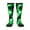 2 Black-1, variant on Green Tie Dye Pattern Women’s Knee High Crew Socks,Trouser Socks Comfortable, Breathable, Moisture-Wicking and Soft