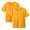 A Yellow, variant on HAOTAGS Toddler Boys Girls 2 Pack T-shirt Solid Color, Casual Summer Short Sleeve Cotton Top Brown Size 3-4Years