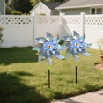 thumbnail image 7 of Reflective Pinwheels for Outdoor Use, Sparkly Wind Spinners for Yard & Garden Decor - Bird Deterrent Devices to Scare Birds Away from Patio, Lawn & Farm - Silver Windmill for Spring & Summer (Silver), 7 of 7