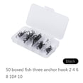 thumbnail image 2 of Treble Hooks,50pcs/Box Fishing Hook Sharpened Sharpened Treble Hook Treble Hooks Fishing Tackle Professionally Tested, 2 of 7