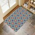 thumbnail image 4 of Exquisite Moroccan Trellis Small Kitchen Rug - No-Skid, Absorbent Indoor Entryway Door Mat with Soft Rubber Backing - Ideal Throw Carpet for Bedside, 4 of 6