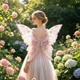 thumbnail image 2 of Fairy Wings for Adults, Transparent Fairy Wings ,Fairy Costume Set Organza Butterfly Wings Ideal for Cosplay, Party, 2 of 7