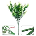 thumbnail image 4 of Vegetación artificial 7 rosas de eucalipto con tenedor Hojas de eucalipto de plástico, 4 of 8