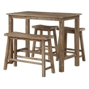 Boraam 4-Piece Sonoma Pub Set, Driftwood Gray by Boraam