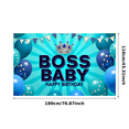 thumbnail image 4 of Decorative Design Banner Balloons Boss Baby Theme Crown Decoration for Birthday Party Celebration Indoor Decoration, 4 of 7