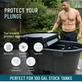 thumbnail image 5 of Polar Protector 100 Gallon Hard Insulated Stock Tank Cover – Hinged-Lid with 2.5″ Foam Insulation, 5 of 10