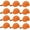 Orange, variant on Wholesale 12-Pack Plain Baseball Cap Adjustable Solid Blank Curved Sun Visor Ball Hat Orange