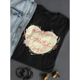 thumbnail image 3 of Happy Mothers Day Yellow Heart T-Shirt Women -Image by Shutterstock, Female XX-Large, 3 of 4