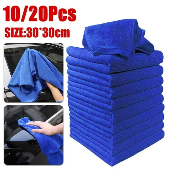 QHUDLV 25 Pcs Large Microfiber Cleaning Auto Car Detailing Towel Wash Duste Soft