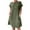 Olive Green, variant on IROINNID Dress for Women 2023 Casual Cocktail Wedding Guest Dress Round Neck Short Sleeved Dress Fit&Flare Dress,Olive Green