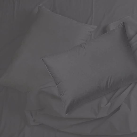 Cotton House - Organic Cotton Sheet Set, 600 Thread Count, King Size, Dark Grey