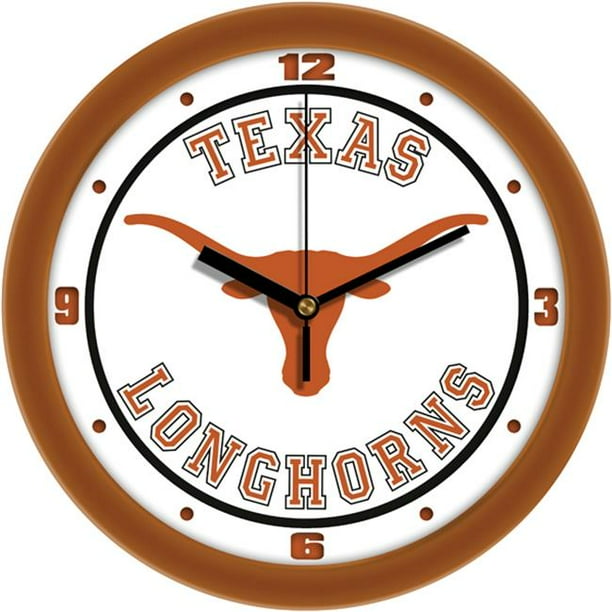 Suntime STCO3TXLWCLOCK Texas LonghornsTraditional Wall Clock