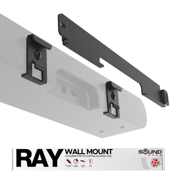 Soporte de barra de sonido Sound Bass para barra de sonido Sonos Ray, negro