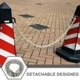 thumbnail image 3 of Chain Barrier Plastic Coil Chain Warning Safety Link Chain Delineator Post Chain 3 Meter, 3 of 8