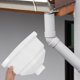 thumbnail image 5 of Embudo cuadrado de PVC para desagüe de lluvia de fácil instalación para aleros de villas, desviador de bajante decorativo, drenaje para sistemas de recolección de agua de lluvia, 5 of 7