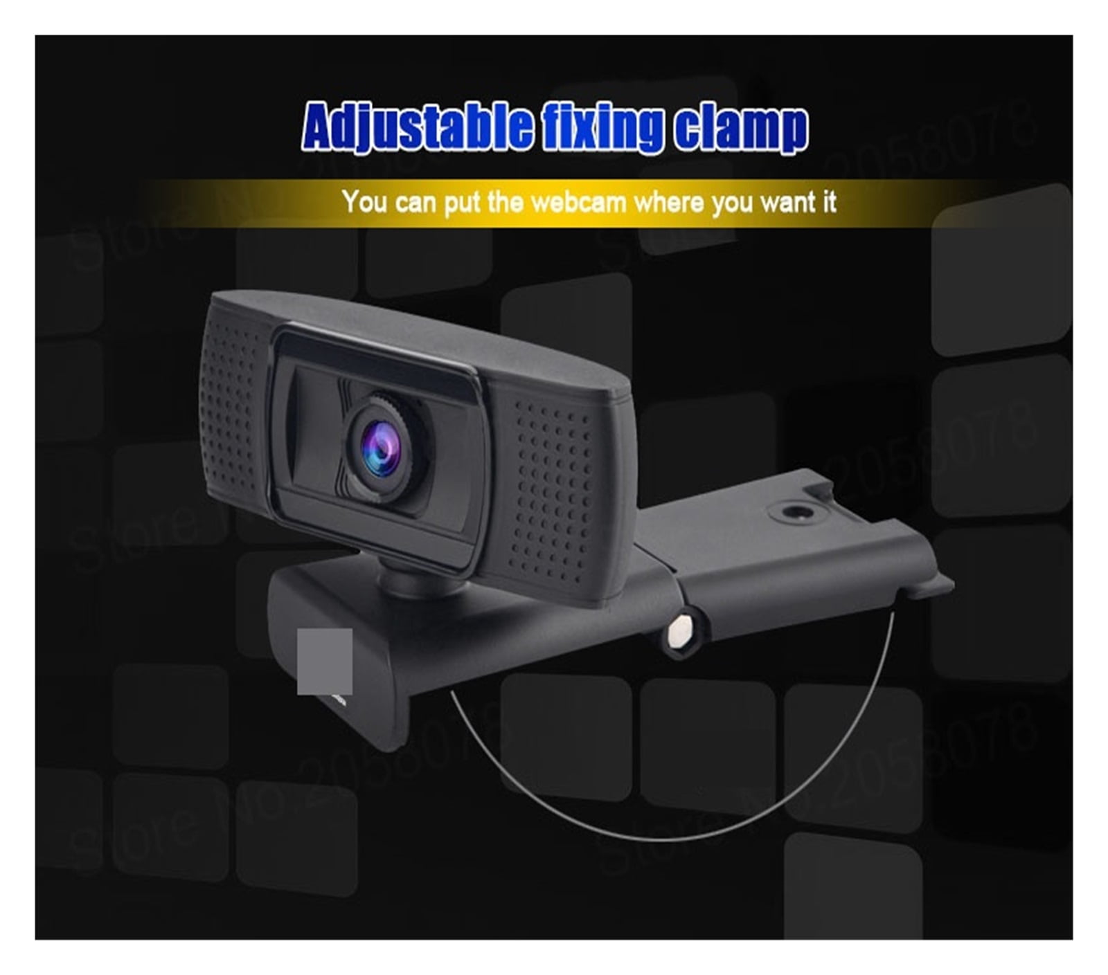 Webcam 1080P, HDWeb Camera With Built-in HD Microphone 1920 X 1080p USB N Play Web Cam, Widescreen Video ,HD Video
