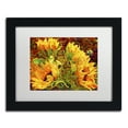 thumbnail image 2 of Mandy Budan 'Four Sunflowers' Matted Framed Art, 2 of 4