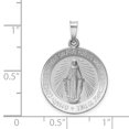thumbnail image 2 of Beautiful 14k White Gold Miraculous Medal, 2 of 2