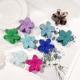 thumbnail image 4 of Pinzas para el cabello con flores hawaianas Frangipani 6 piezas color aleatorio JM, 4 of 4