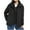 plus size rain jacket-Black, variant on MASRIN Snow Jackets for Women Fuzzy Fur Coats for Women Winter Warm Fleece Parka Jackets Plus Size Water Resistant Snow Ski Lined Windproof Jackets Coat for Womens Fashion