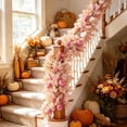 thumbnail image 6 of Pumpkin Maple Leaf Vine, Thanksgiving Fall Garland Decoration, Artificial Hanging Rattan, Halloween Harvest Festival Decor, Fireplace Wall Door Table Ornament, 6 of 6