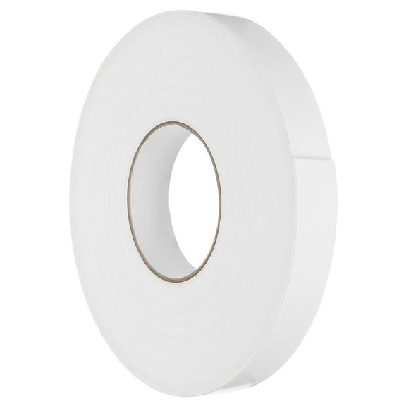 Uxcell 1pcs Rolls Double Sided Foam Tape PE Sponge Mounting Tape Strong Adhesive Tape Strips(White, 50ft x 1" x 1/16") for Paint Wall Hanging Poster Decor